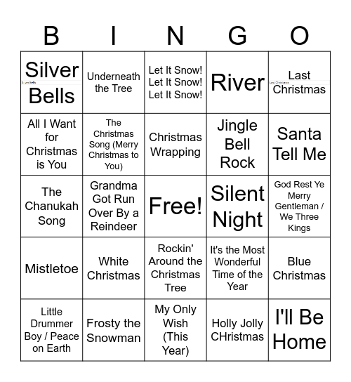 BINGO BELLS Bingo Card