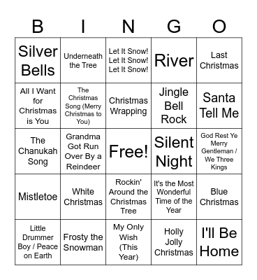BINGO BELLS Bingo Card