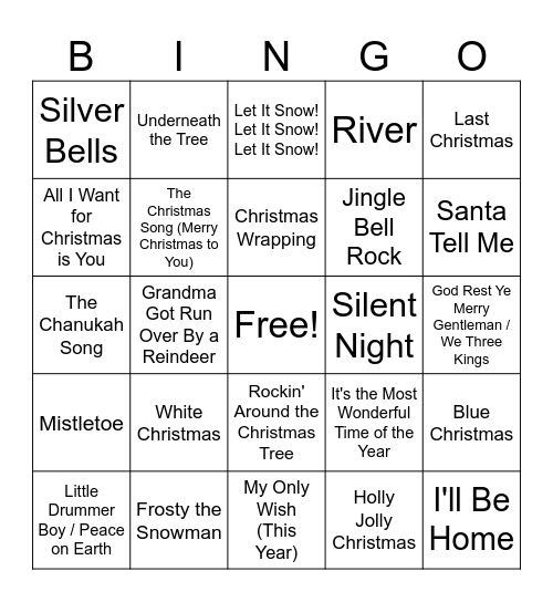 BINGO BELLS Bingo Card