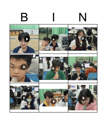 211聖誕猜謎 Bingo Card