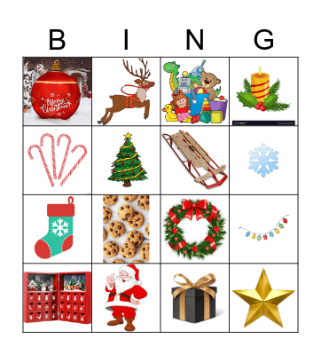 Weihnachten Bingo Card