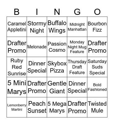 SKYBOX FOOTBALL 2016 Bingo Card