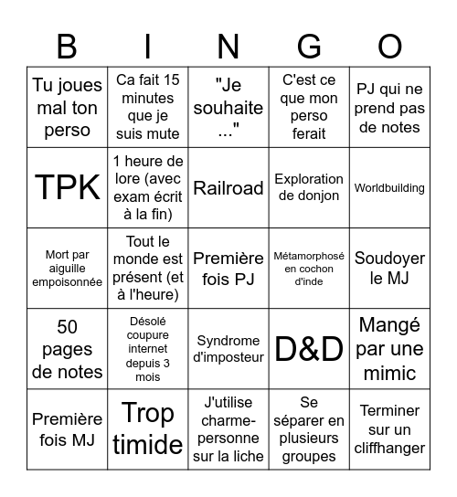 Bingo Card