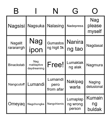 2024 bingo Card