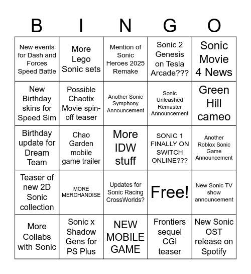 Bingo Card