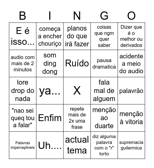 Gui bingo Card