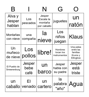 Klaus - Bingo Card