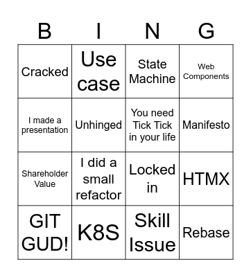 Vaugen Bingo Card