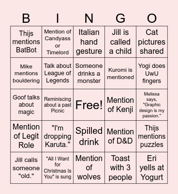 Groningen Vibes Bingo Card
