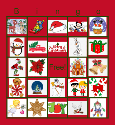 Christmas Bingo Card