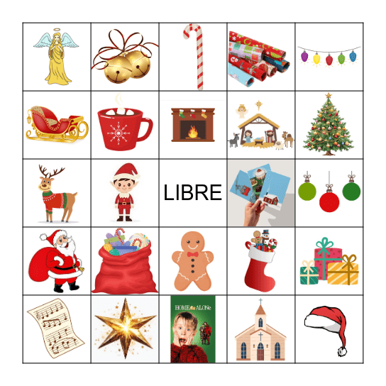 Loto de Navidad Bingo Card