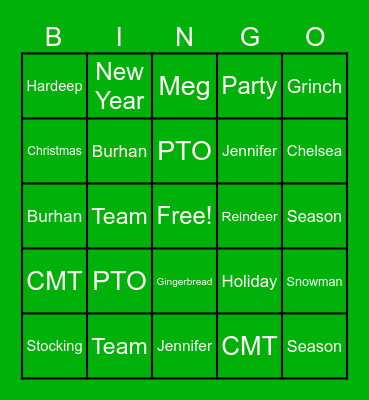 Let's Play BINGO! Bingo Card