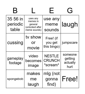 watching memes Bingo Card