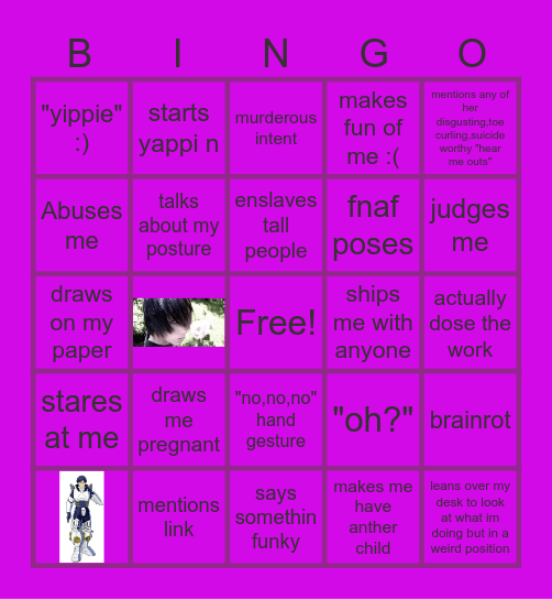 gay person Bingo Card