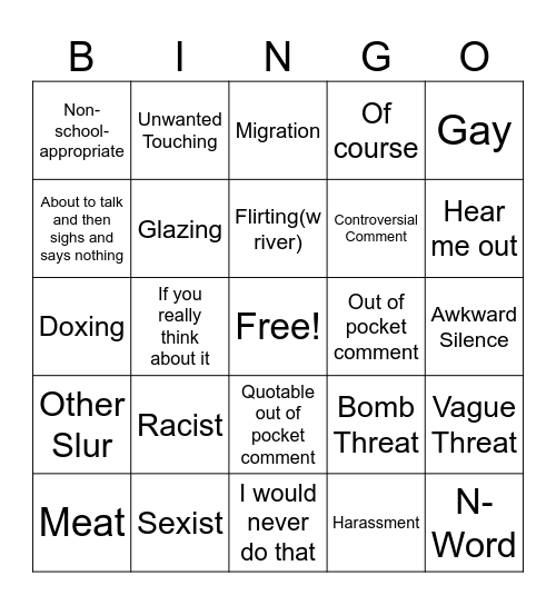 Micah Bingo Card