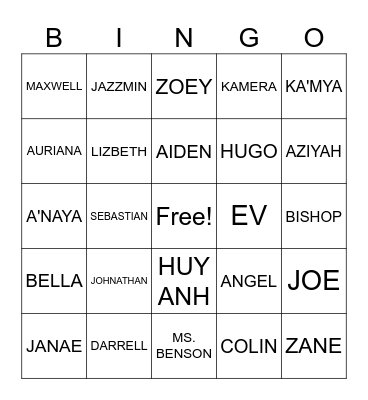 ALOUMARI 2024 Bingo Card
