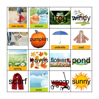 Seasons Bingo Card
