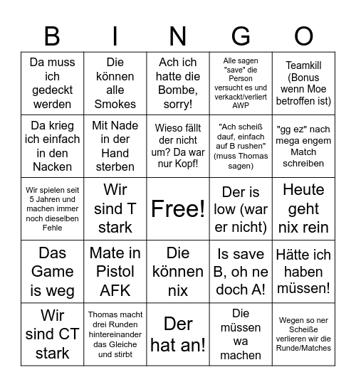 Bingo Card