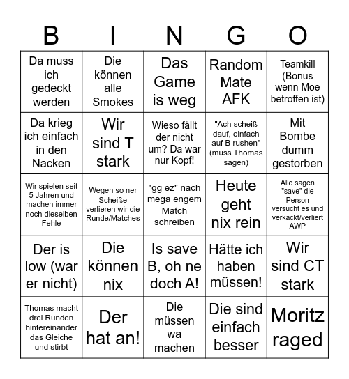 CS2-Bingo Card