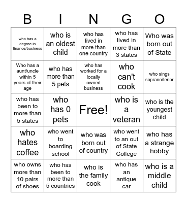 Christmas Fun BINGO! Bingo Card
