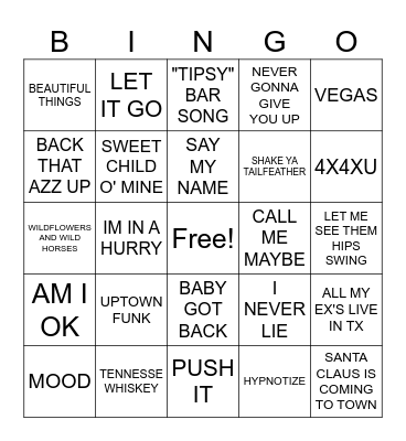 COLE'S CHRISTMAS BINGO Card