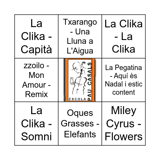 QUINA MUSICAL NADALENCA Bingo Card