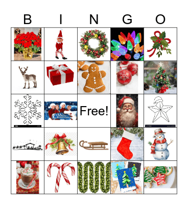 Holiday Bingo Card