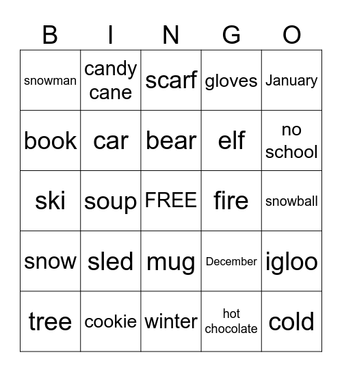 Period 6 Bingo Card