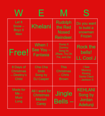 ELEV8@ WEMS 2024 BEATS AND BINGO! Bingo Card