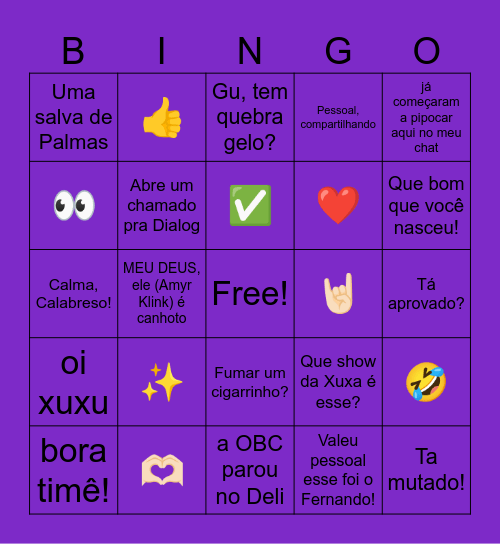 Bingo do Mkt Bingo Card