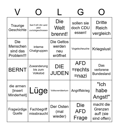 Im Namen des Senates Bingo Card