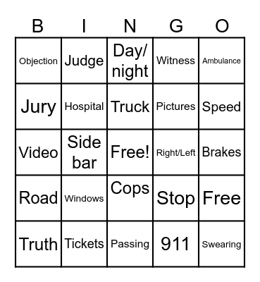 Recovery Addict Bingo Card