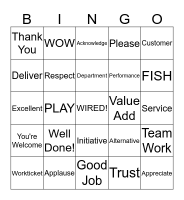 Respect & Trust Bingo Card