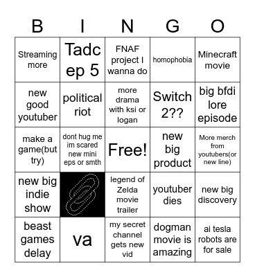 2025 bingo Card