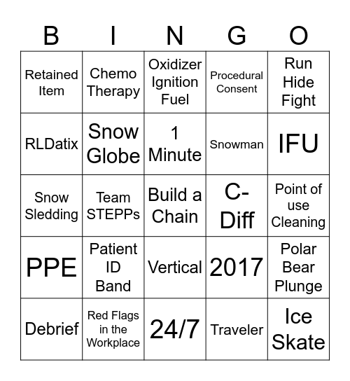 2024 End of Year Re-Cap Bingo Card