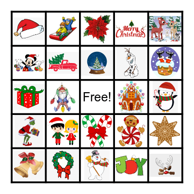 Christmas Bingo Card