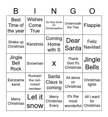 Gezellige Kerst! Bingo Card