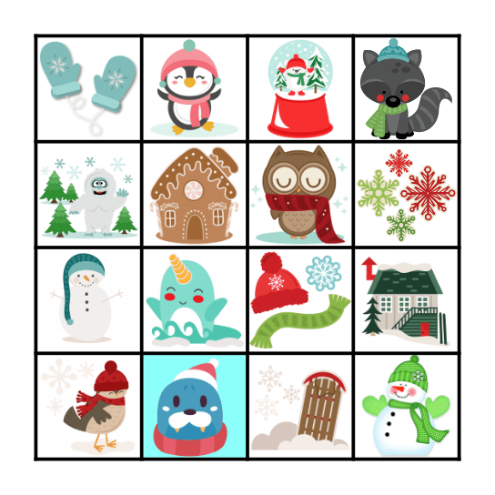 WINTER BINGO Card
