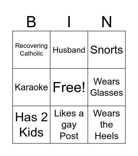 Kathryn Hahn Bingo Card
