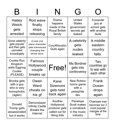 2025 bingo madz Bingo Card