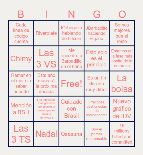 das-Bingo Navideño Bingo Card