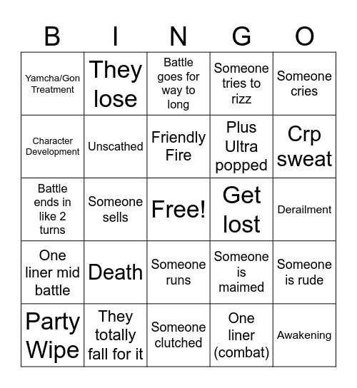 Truly our MHA server…(CHIMERA ARC) Bingo Card