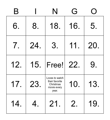 Key Life Get to Know You! Bingo Card