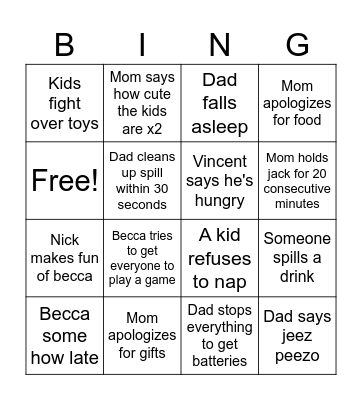 As per tradition Bingo Card