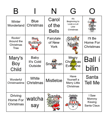 Jólafrokost Bingo Card