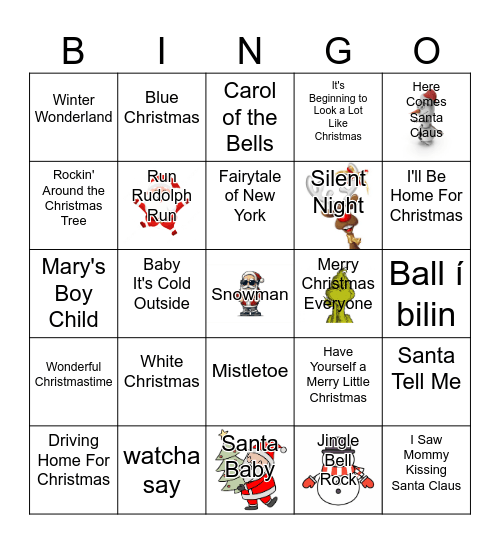 Jólafrokost Bingo Card