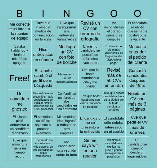 Bingo Ally RH Bingo Card