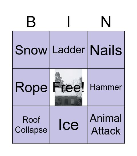 Mike's "Accident" Bingo Card