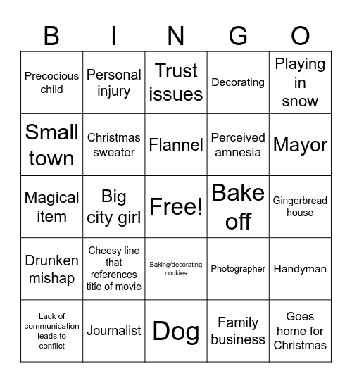 Holly Jolly Bingo Card