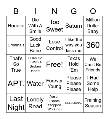 2024 Wrapped Bingo Card